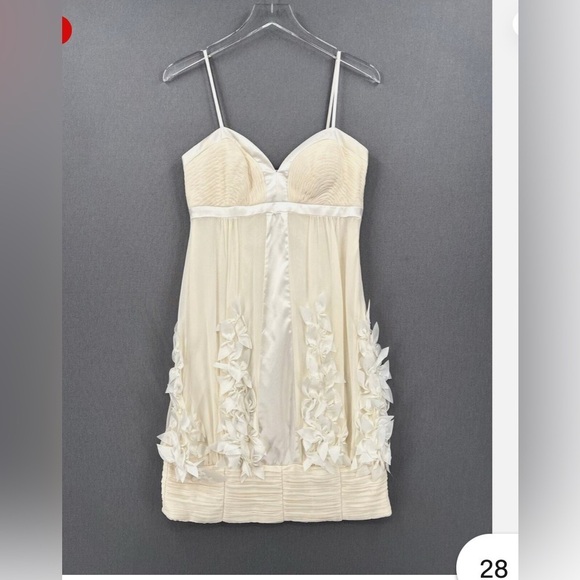 Sue Wong 100% Silk Vintage Elegant Flower Detail Dress - Picture 3 of 11